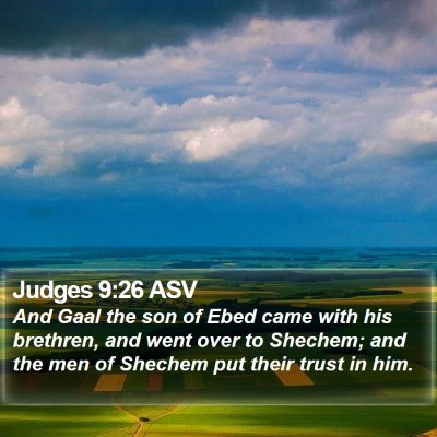 Judges 9:26 ASV Bible Verse Image
