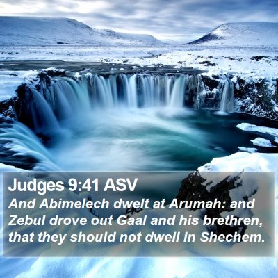 Judges 9:41 ASV Bible Verse Image