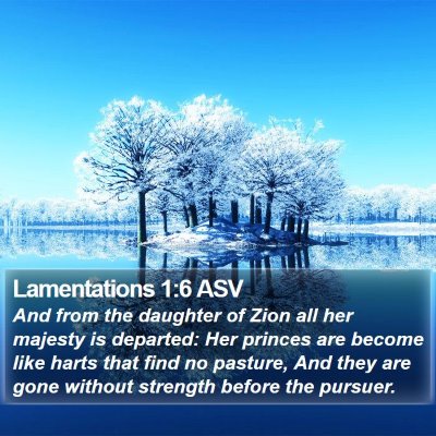 Lamentations 1:6 ASV Bible Verse Image