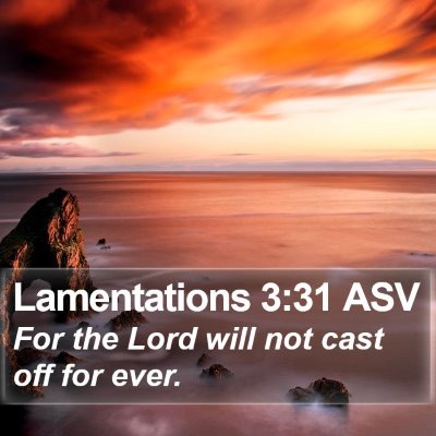 Lamentations 3:31 ASV Bible Verse Image