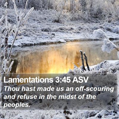 Lamentations 3:45 ASV Bible Verse Image