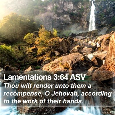 Lamentations 3:64 ASV Bible Verse Image