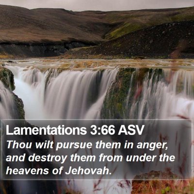 Lamentations 3:66 ASV Bible Verse Image