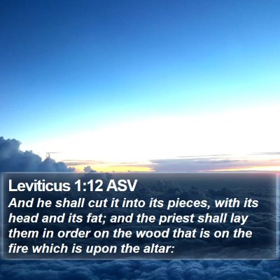 Leviticus 1:12 ASV Bible Verse Image