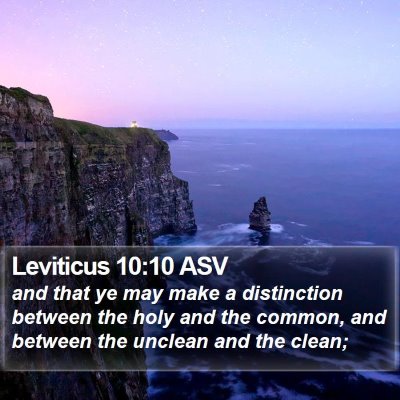 Leviticus 10:10 ASV Bible Verse Image