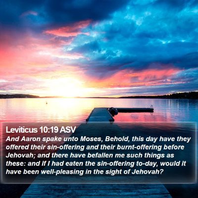 Leviticus 10:19 ASV Bible Verse Image