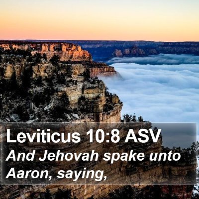 Leviticus 10:8 ASV Bible Verse Image