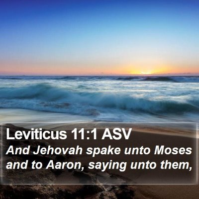 Leviticus 11:1 ASV Bible Verse Image