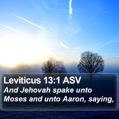 Leviticus 13:1 ASV Bible Verse Image