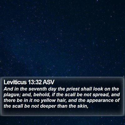 Leviticus 13:32 ASV Bible Verse Image