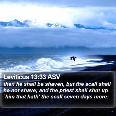 Leviticus 13:33 ASV Bible Verse Image