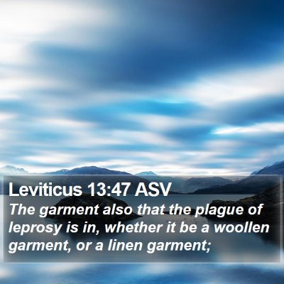 Leviticus 13:47 ASV Bible Verse Image