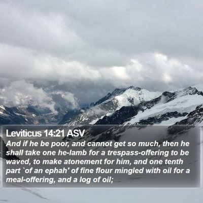 Leviticus 14:21 ASV Bible Verse Image
