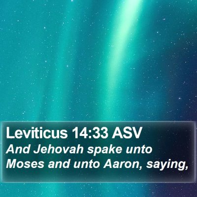 Leviticus 14:33 ASV Bible Verse Image