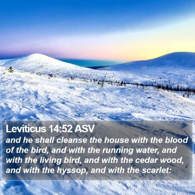 Leviticus 14:52 ASV Bible Verse Image