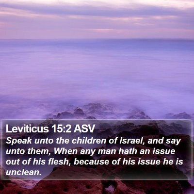 Leviticus 15:2 ASV Bible Verse Image