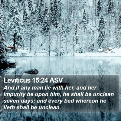 Leviticus 15:24 ASV Bible Verse Image