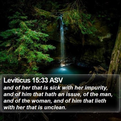 Leviticus 15:33 ASV Bible Verse Image
