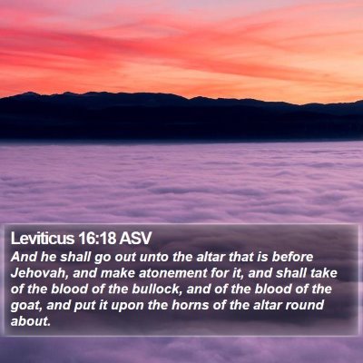 Leviticus 16:18 ASV Bible Verse Image