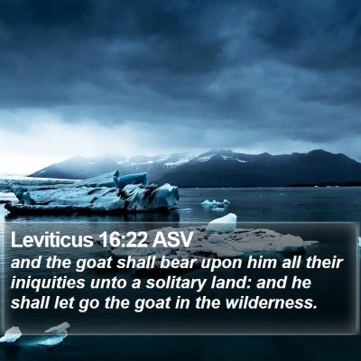 Leviticus 16:22 ASV Bible Verse Image