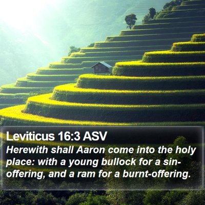 Leviticus 16:3 ASV Bible Verse Image