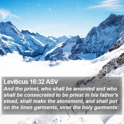 Leviticus 16:32 ASV Bible Verse Image