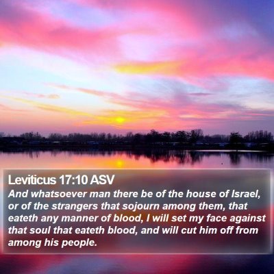 Leviticus 17:10 ASV Bible Verse Image
