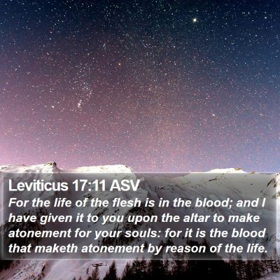 Leviticus 17:11 ASV Bible Verse Image