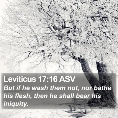 Leviticus 17:16 ASV Bible Verse Image