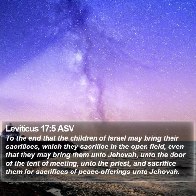 Leviticus 17:5 ASV Bible Verse Image