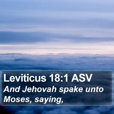 Leviticus 18:1 ASV Bible Verse Image