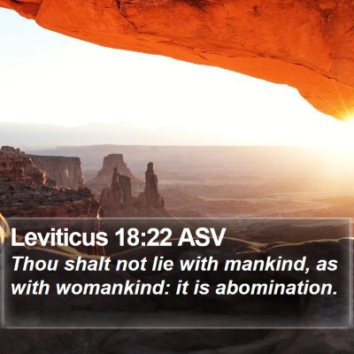 Leviticus 18:22 ASV Bible Verse Image