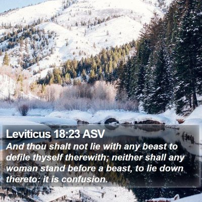 Leviticus 18:23 ASV Bible Verse Image