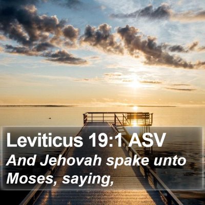 Leviticus 19:1 ASV Bible Verse Image