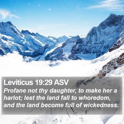Leviticus 19:29 ASV Bible Verse Image