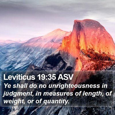Leviticus 19:35 ASV Bible Verse Image