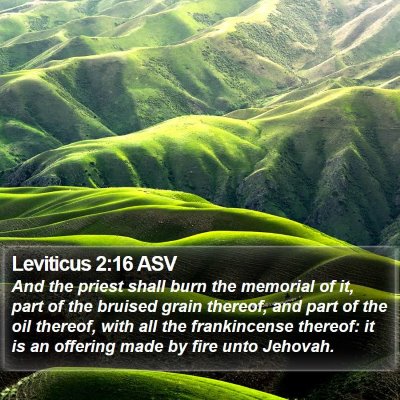 Leviticus 2:16 ASV Bible Verse Image