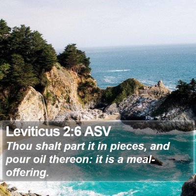 Leviticus 2:6 ASV Bible Verse Image
