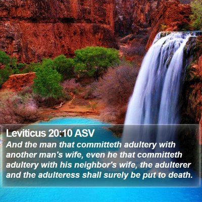 Leviticus 20:10 ASV Bible Verse Image