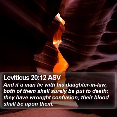 Leviticus 20:12 ASV Bible Verse Image