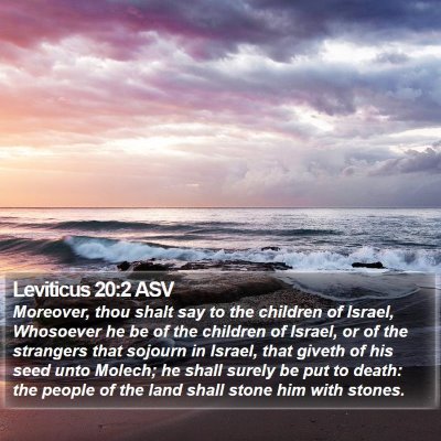 Leviticus 20:2 ASV Bible Verse Image