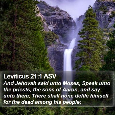 Leviticus 21:1 ASV Bible Verse Image