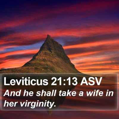 Leviticus 21:13 ASV Bible Verse Image