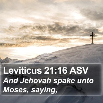 Leviticus 21:16 ASV Bible Verse Image