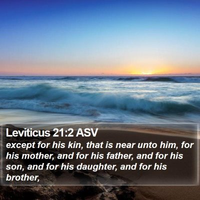 Leviticus 21:2 ASV Bible Verse Image
