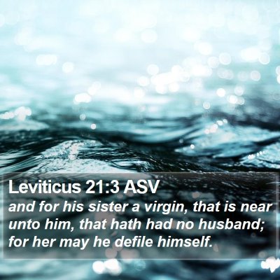 Leviticus 21:3 ASV Bible Verse Image