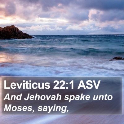 Leviticus 22:1 ASV Bible Verse Image