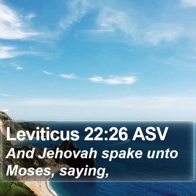 Leviticus 22:26 ASV Bible Verse Image