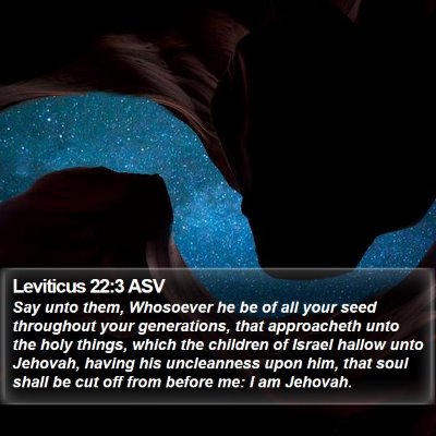 Leviticus 22:3 ASV Bible Verse Image