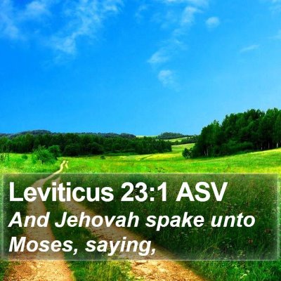 Leviticus 23:1 ASV Bible Verse Image